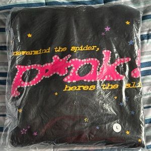 Sp5der P*nk Hoodie ‘Black’